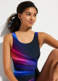 bonprix Maillot 1 pièce sculptant, maintien modéré|Femme Maillots De Bain Gainants|Maillots 1 Pièce