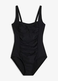 bonprix Maillot 1 pièce sculptant style croisé, maintien modéré|Femme Maillots De Bain Gainants|Maillots 1 Pièce