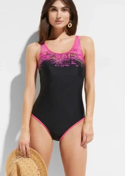 bonprix Maillot de natation à dos nageur|Femme Maillots De Bain Sport|Maillots 1 Pièce