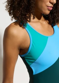 Femme bonprix Maillots De Bain Sport|Maillots 1 Pièce|Maillot de natation séchage rapide avec empiècements contrastants