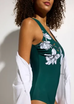 bonprix Maillot 1 pièce sculptant, maintien léger|Femme Maillots De Bain Gainants|Maillots 1 Pièce