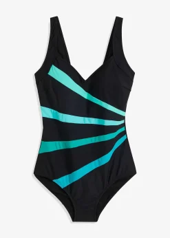 Femme bonprix Maillots De Bain Sport|Maillots De Bain Gainants|Maillot sculptant à empiècement, maintien modéré