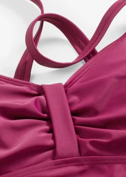 bonprix Maillot sculptant à fronces, maintien modéré|Femme Maillots De Bain Gainants|Maillots 1 Pièce