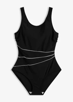 Femme bonprix Maillots De Bain Gainants|Maillots 1 Pièce|Maillot sculptant avec coutures décoratives, maintien léger