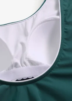 bonprix Maillot sculptant avec coutures décoratives, maintien léger|Femme Maillots De Bain Gainants|Maillots 1 Pièce