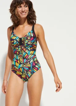 Femme bonprix Maillots De Bain Gainants|Maillots 1 Pièce|Maillot sculptant niveau 2 en polyamide recyclé