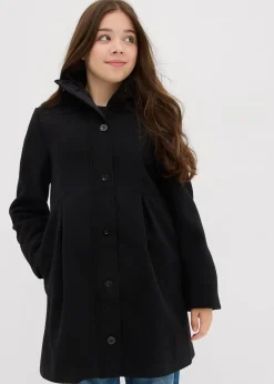 Enfant bonprix Vêtements Enfant|Filles 9-16 Ans·Vestes Outdoor|Manteau à capuche et pinces, forme trapèze