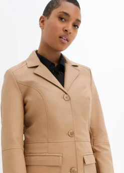 bonprix Manteau avec revers, cintré|Femme Vestes & Manteaux