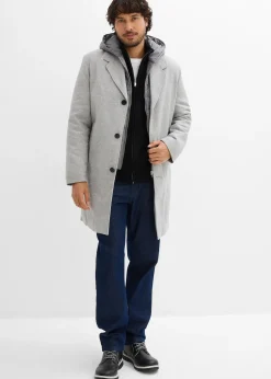 Homme bonprix Vestes|Manteau blazer 2en1 à capuche amovible