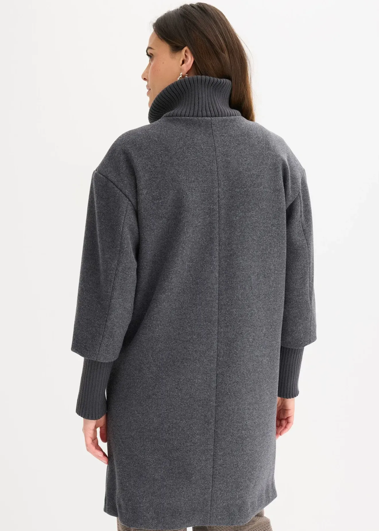 bonprix Manteau court aspect laine|Femme Vestes & Manteaux