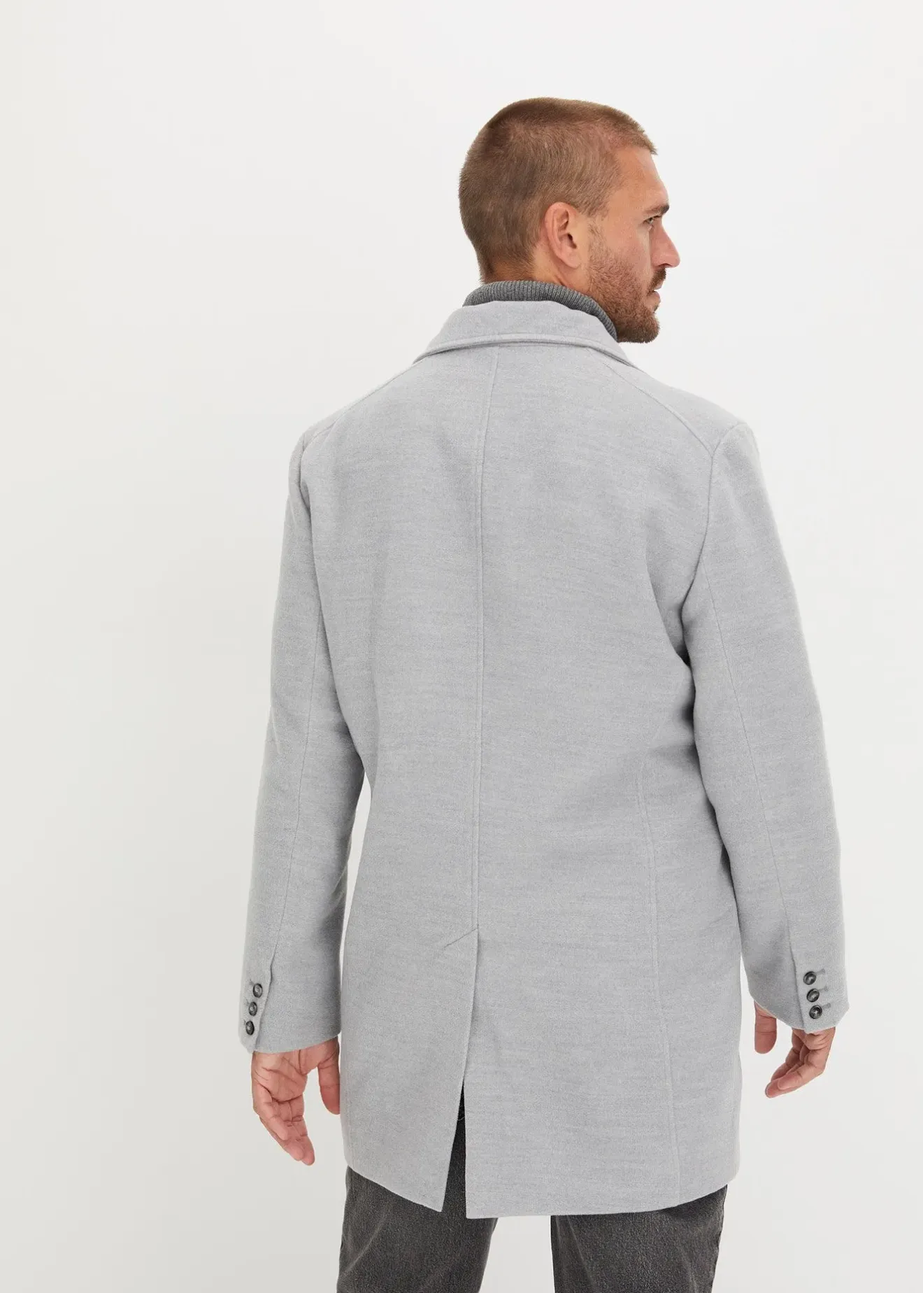 Homme bonprix Vestes|Manteau court aspect laine
