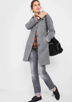 bonprix Manteau court d’hiver, style 2en1|Femme Vestes & Manteaux