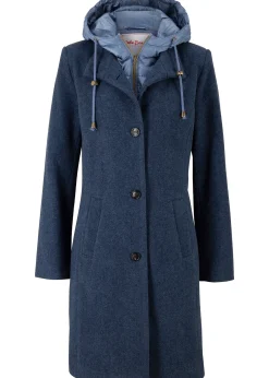 bonprix Manteau court d’hiver, style 2en1|Femme Vestes & Manteaux