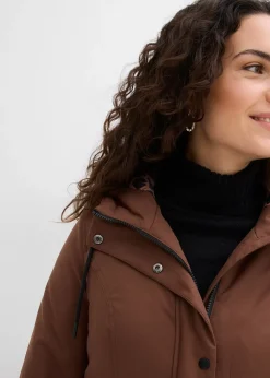 bonprix Manteau court déperlant avec ceinture et doublure léopard|Femme Vestes & Manteaux