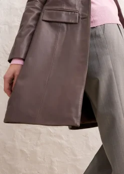 bonprix Manteau court en cuir nappa d’agneau|Femme Premium|Vestes & Manteaux