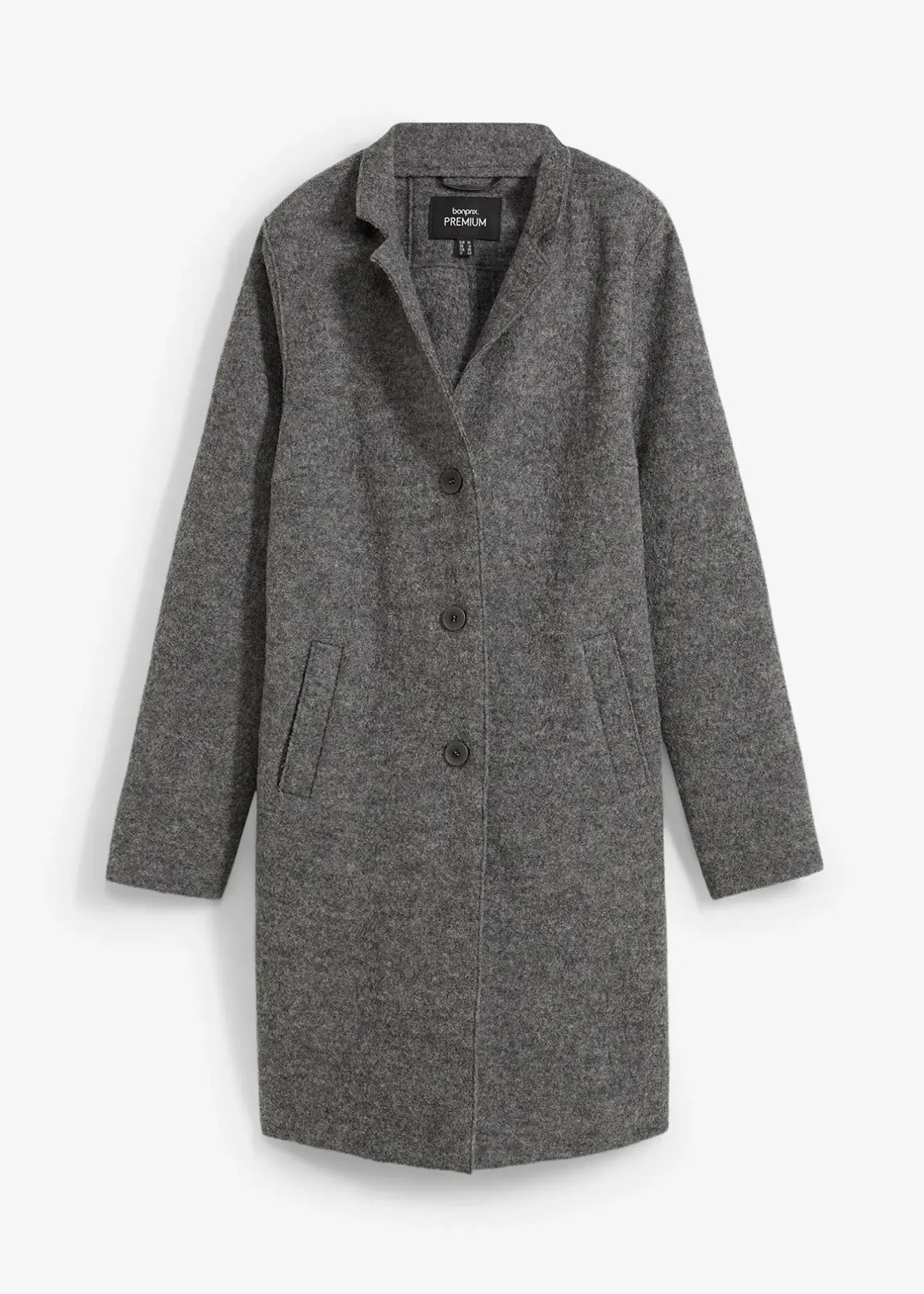 bonprix Manteau court en laine|Femme Premium|Vestes & Manteaux