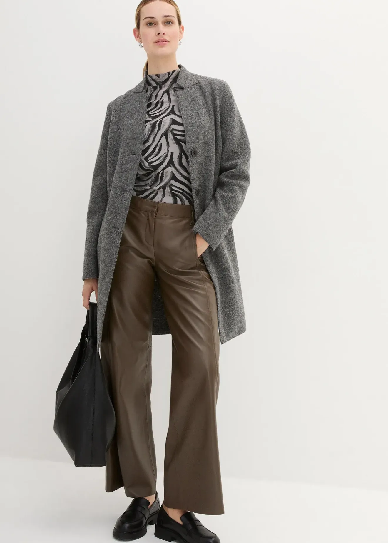 bonprix Manteau court en laine|Femme Premium|Vestes & Manteaux