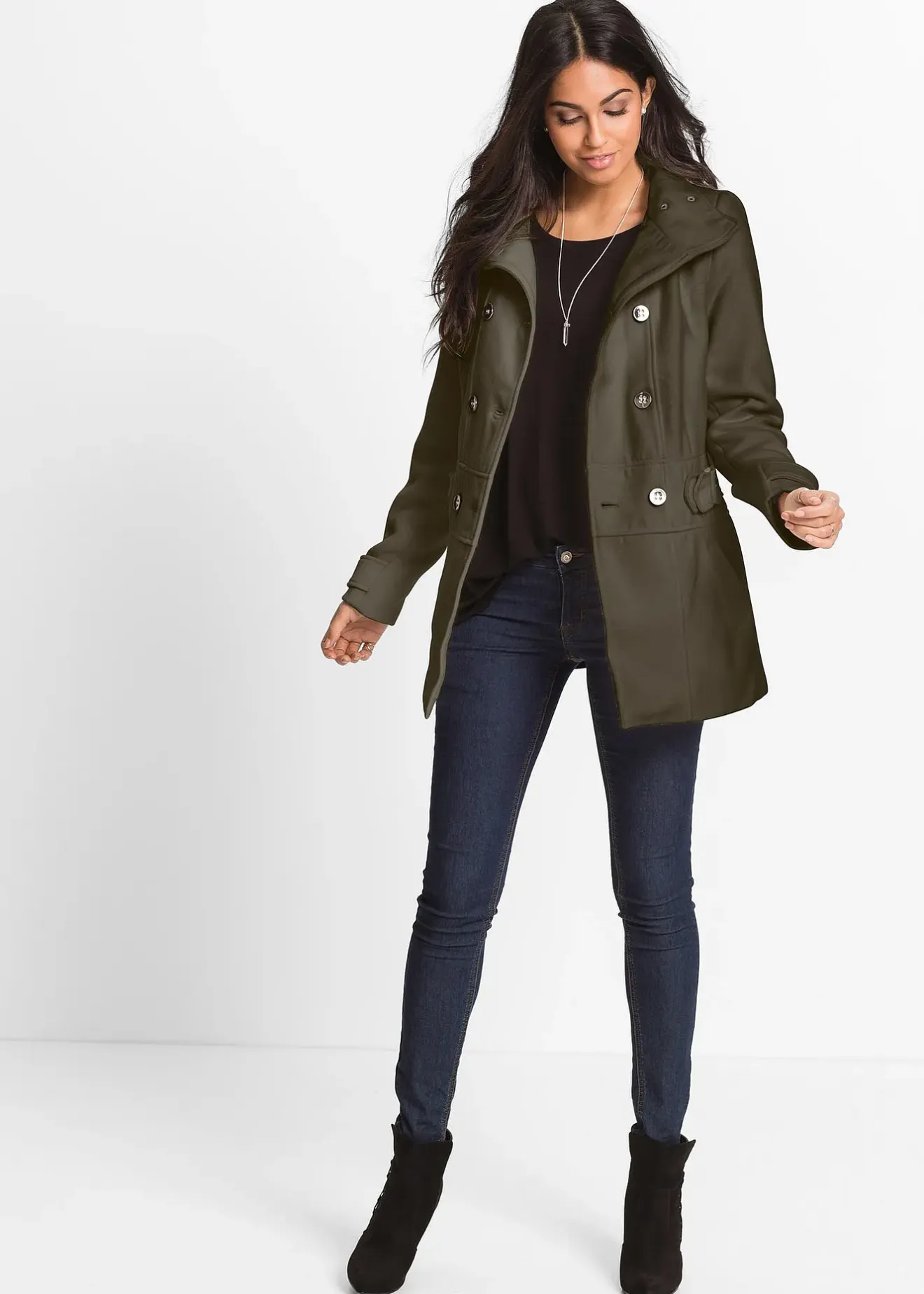 Femme bonprix Tailles Petite|Vestes & Manteaux|Manteau court, petite stature