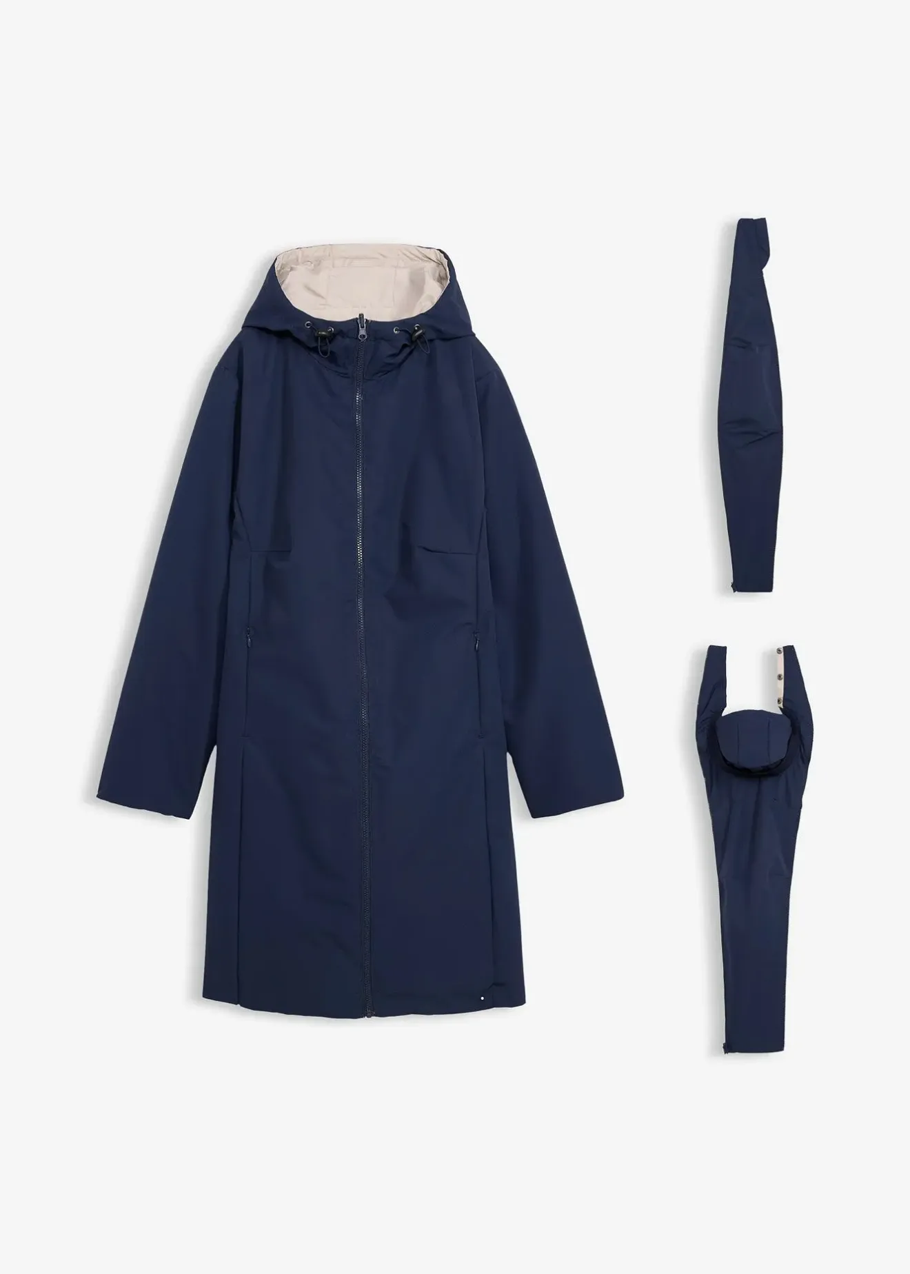 bonprix Manteau de grossesse 6-en-1 réversible et déperlant avec fonction portage|Femme Femme Enceinte