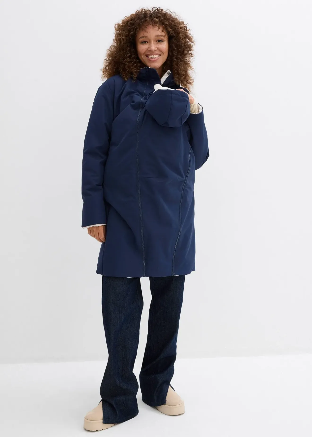 bonprix Manteau de grossesse 6-en-1 réversible et déperlant avec fonction portage|Femme Femme Enceinte