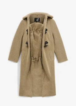 bonprix Manteau de grossesse en sherpa avec empiècement de portage|Femme Femme Enceinte