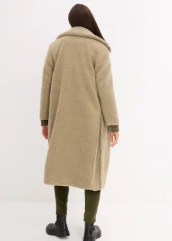 bonprix Manteau de grossesse en sherpa avec empiècement de portage|Femme Femme Enceinte