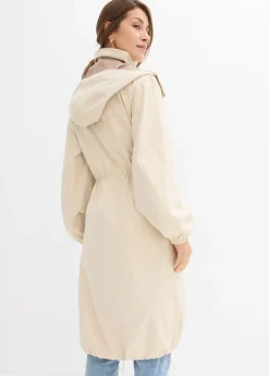 Femme bonprix Vestes & Manteaux|Manteau de mi-saison à capuche amovible