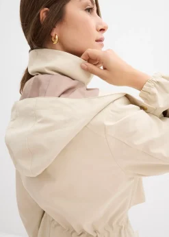 Femme bonprix Vestes & Manteaux|Manteau de mi-saison à capuche amovible