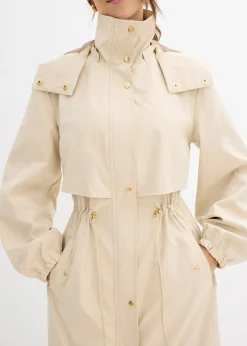 Femme bonprix Vestes & Manteaux|Manteau de mi-saison à capuche amovible