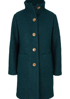 bonprix Manteau en bouclé avec poches|Femme Vestes & Manteaux