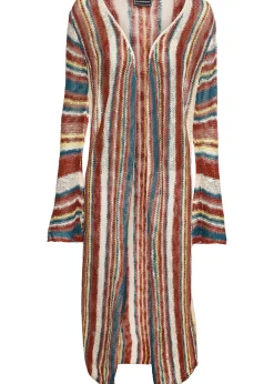 bonprix Manteau en maille à rayures|Femme Maille|Pulls & Gilets