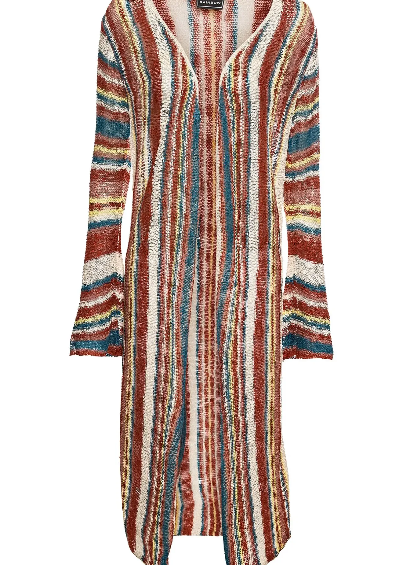 bonprix Manteau en maille à rayures|Femme Maille|Pulls & Gilets