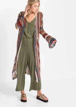 bonprix Manteau en maille à rayures|Femme Maille|Pulls & Gilets