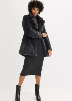 bonprix Manteau en peluche|Femme Vestes & Manteaux