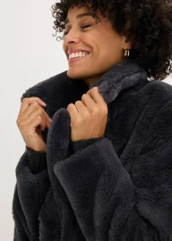 bonprix Manteau en peluche|Femme Vestes & Manteaux