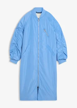 bonprix Manteau léger avec col en bord-côtes|Femme Vestes & Manteaux