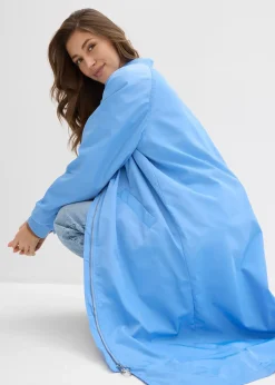 bonprix Manteau léger avec col en bord-côtes|Femme Vestes & Manteaux