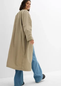 bonprix Manteau léger avec col en bord-côtes|Femme Vestes & Manteaux