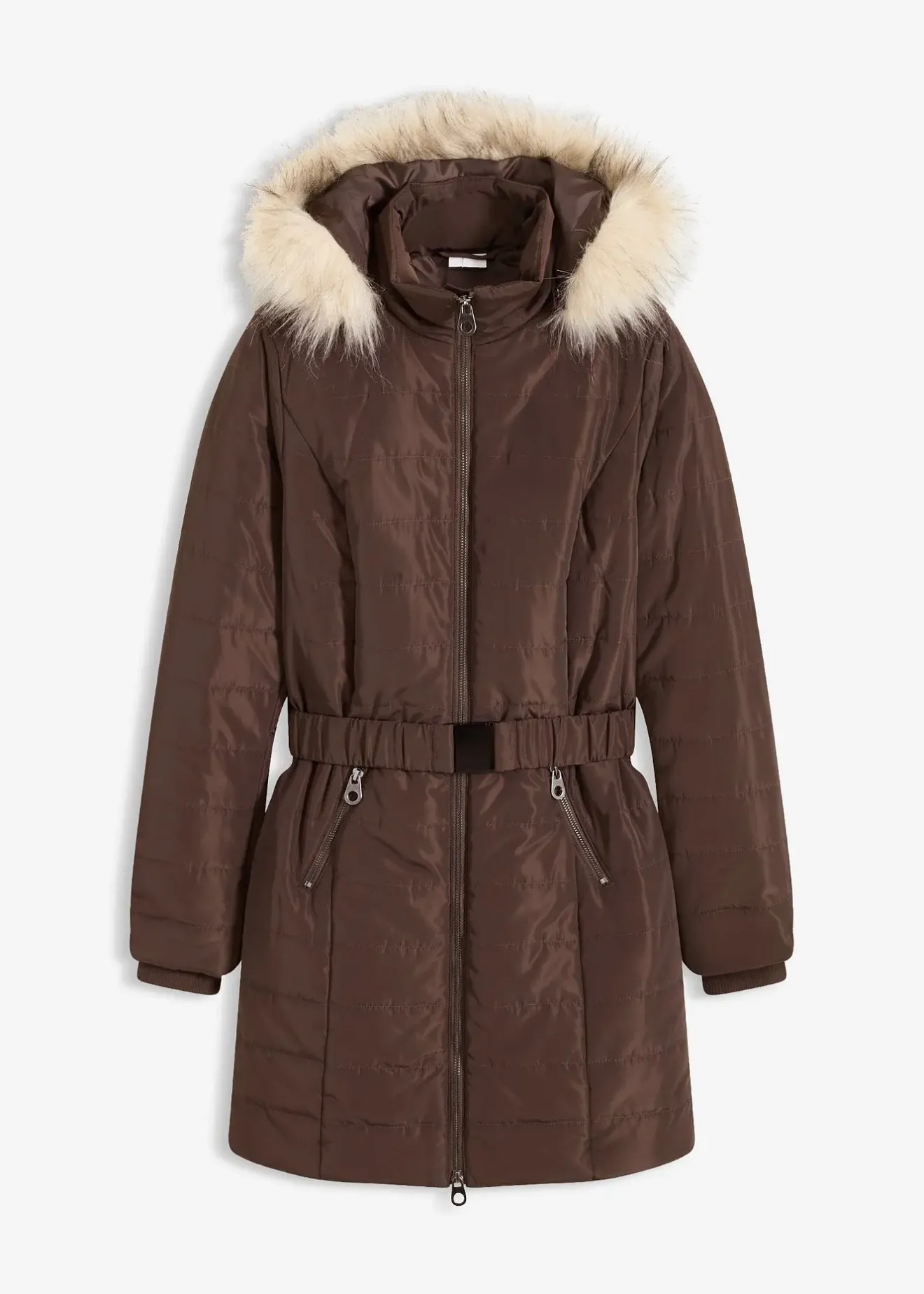 bonprix Manteau matelassé avec ceinture|Femme Vestes & Manteaux