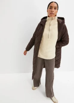 Femme bonprix Vestes & Manteaux|Manteau matelassé et rembourré à capuche