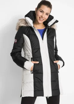 Femme bonprix Vestes & Manteaux|Manteau outdoor imperméable avec bordure peluche