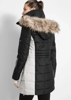 Femme bonprix Vestes & Manteaux|Manteau outdoor imperméable avec bordure peluche