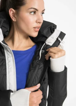 Femme bonprix Vestes & Manteaux|Manteau outdoor imperméable avec bordure peluche