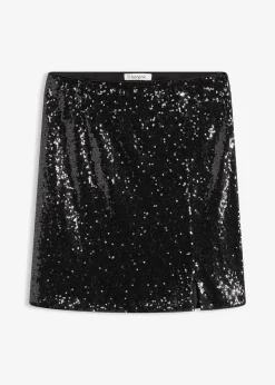 Femme bonprix Jupes|Mini-jupe à sequins
