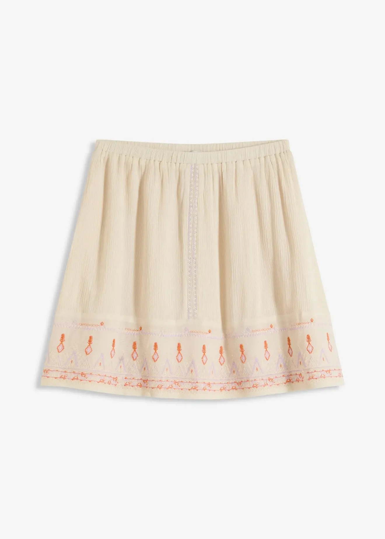 bonprix Mini-jupe avec broderie|Femme Jupes