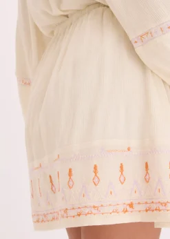 bonprix Mini-jupe avec broderie|Femme Jupes