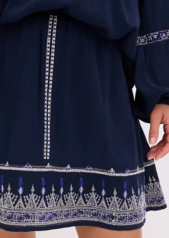 Femme bonprix Jupes|Mini-jupe avec broderie