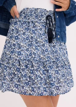 Femme bonprix Jupes|Mini-jupe bohème en coton léger