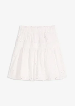 bonprix Mini-jupe en broderie anglaise|Femme Jupes