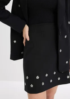 Femme bonprix Jupes|Mini-jupe en coton mélangé